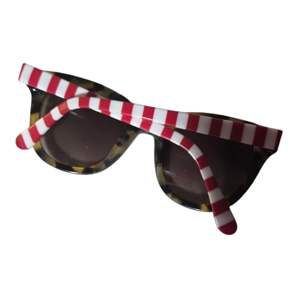 J Crew Nautical/Cheetah Print Sunglasses - Picture 2 of 5